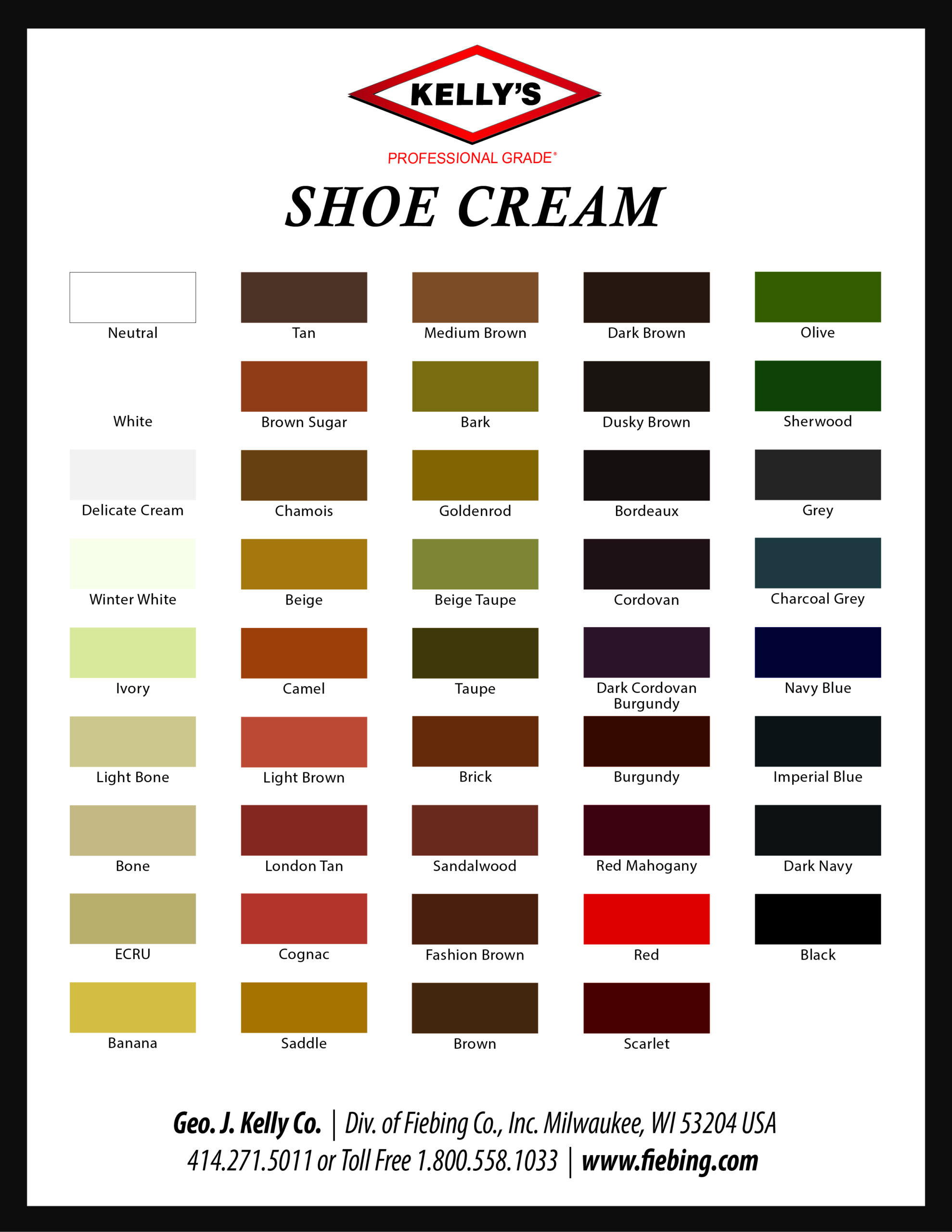 Kelly's Shoe Creams – Fiebing's