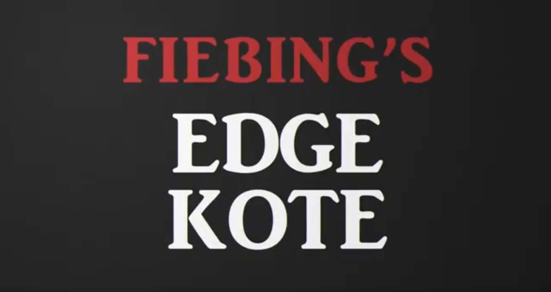 Fiebing’s Edge Kote Product How To Product Tutorial – Fiebing's