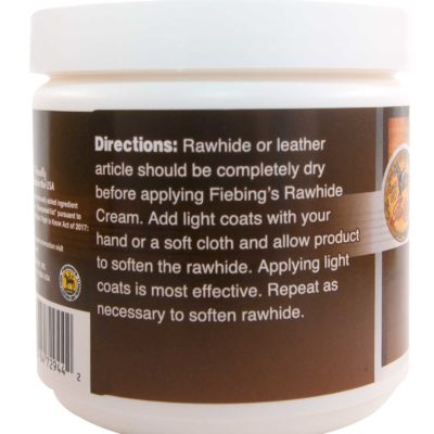 Fiebing's Leather Care, Leather Conditioner, Leather Preserver, Leather Waterproofer, Rawhide Cream