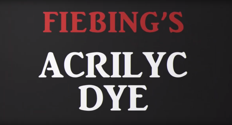 Fiebing Acrylic Dye How To Video
